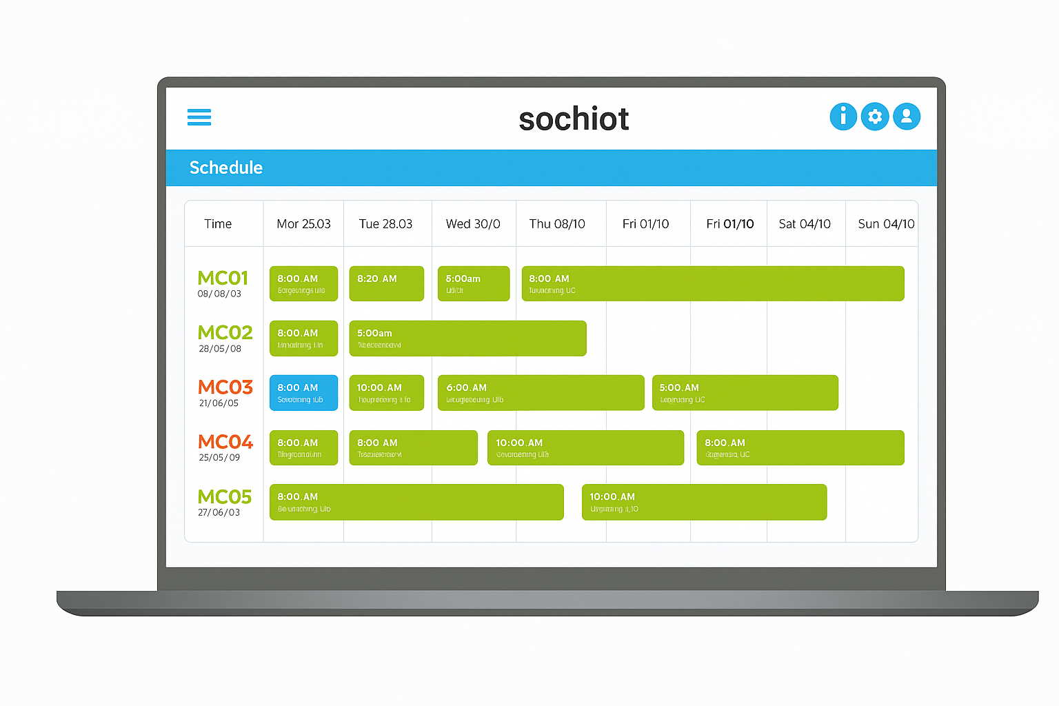 Dynamic Planning Interface